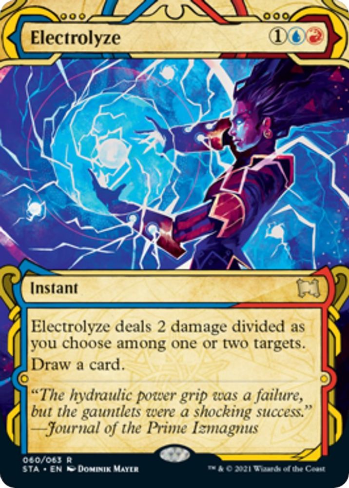 2021 Magic: The Gathering: Strixhaven: Mystical Archive (STA) - Electrolyze (#60, Rare) (, Near Mint)