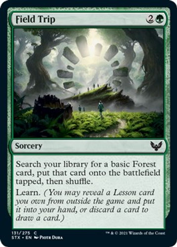 2021 Magic: The Gathering: Strixhaven: School of Mages (STX) - Field Trip (#131, Common) (Foil, Near Mint)
