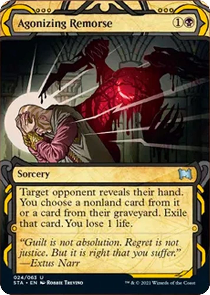 2021 Magic: The Gathering: Strixhaven: Mystical Archive (STA) - Agonizing Remorse (#24, Uncommon) (, Near Mint)