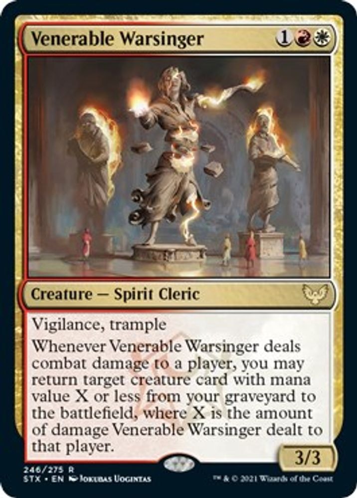 2021 Magic: The Gathering: Strixhaven: School of Mages (STX) - Venerable Warsinger (#246, Rare) (, Near Mint)