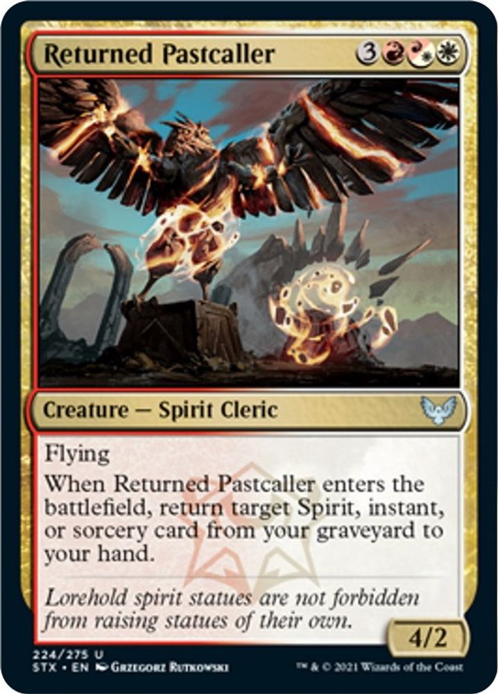 2021 Magic: The Gathering: Strixhaven: School of Mages (STX) - Returned Pastcaller (#224, Uncommon) (, Near Mint)