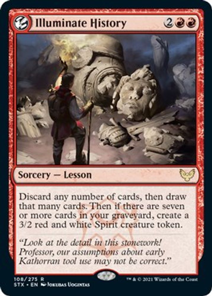 2021 Magic: The Gathering: Strixhaven: School of Mages (STX) - Illuminate History (#108, Rare) (, Near Mint)