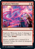 2021 Magic: The Gathering: Strixhaven: School of Mages (STX) - Explosive Welcome (#100, Uncommon) (, Near Mint)