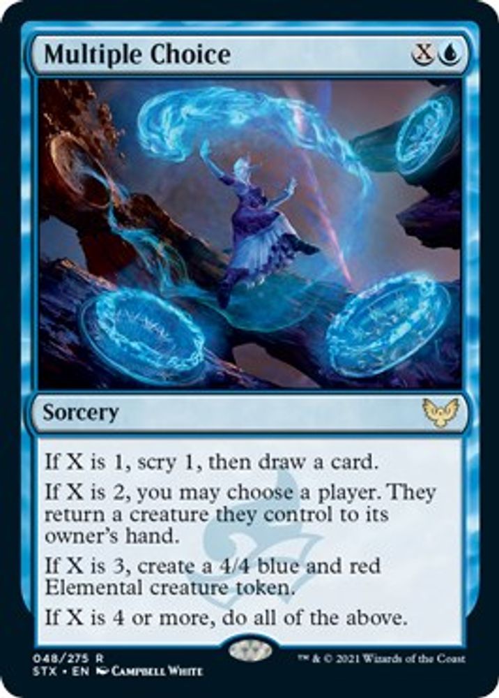 2021 Magic: The Gathering: Strixhaven: School of Mages (STX) - Multiple Choice (#48, Rare) (, Near Mint)