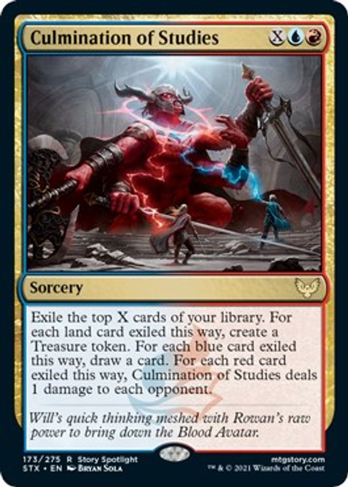 2021 Magic: The Gathering: Strixhaven: School of Mages (STX) - Culmination of Studies (#173, Rare) (, Near Mint)
