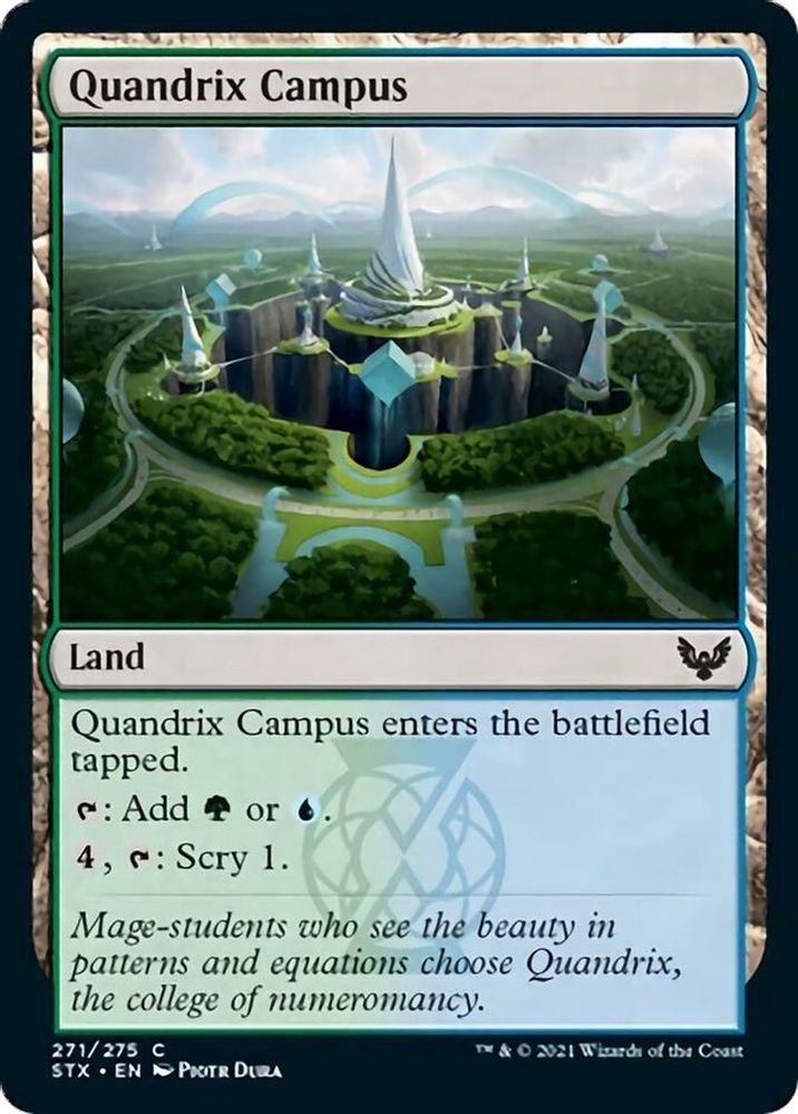 2021 Magic: The Gathering: Strixhaven: School of Mages (STX) - Quandrix Campus (#271, Common) (, Near Mint)