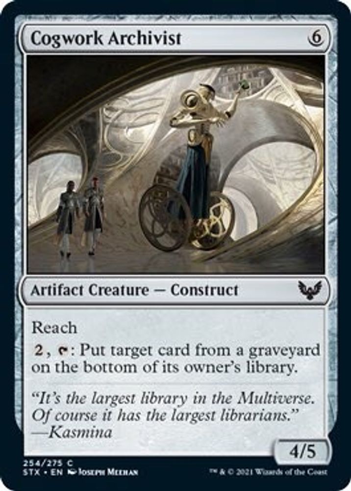 2021 Magic: The Gathering: Strixhaven: School of Mages (STX) - Cogwork Archivist (#254, Common) (, Near Mint)