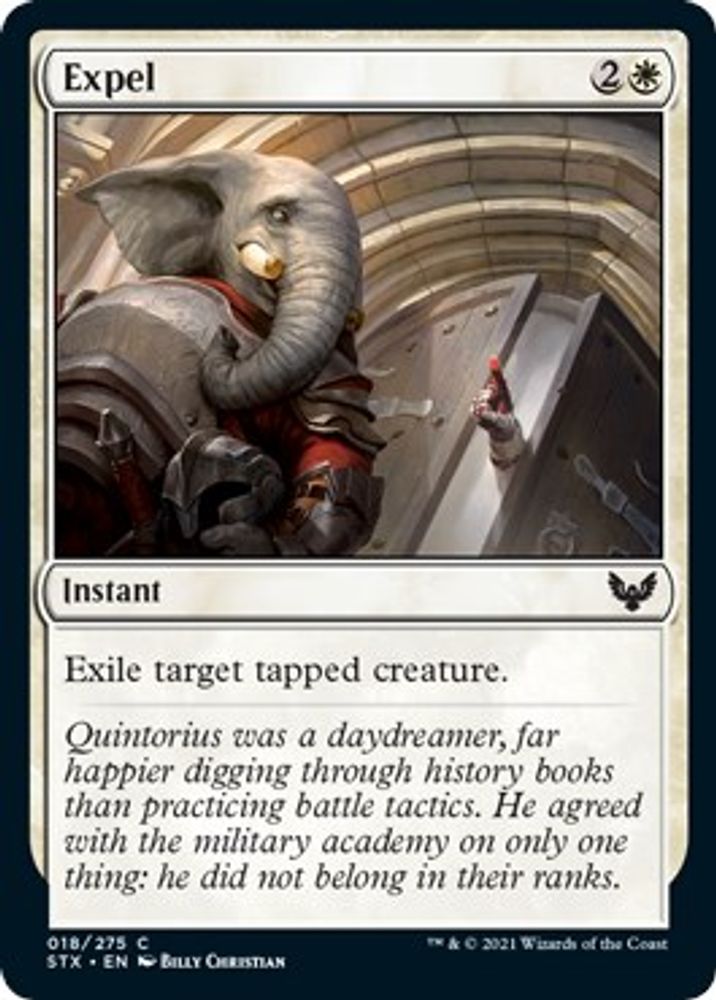 2021 Magic: The Gathering: Strixhaven: School of Mages (STX) - Expel (#18, Common) (, Near Mint)