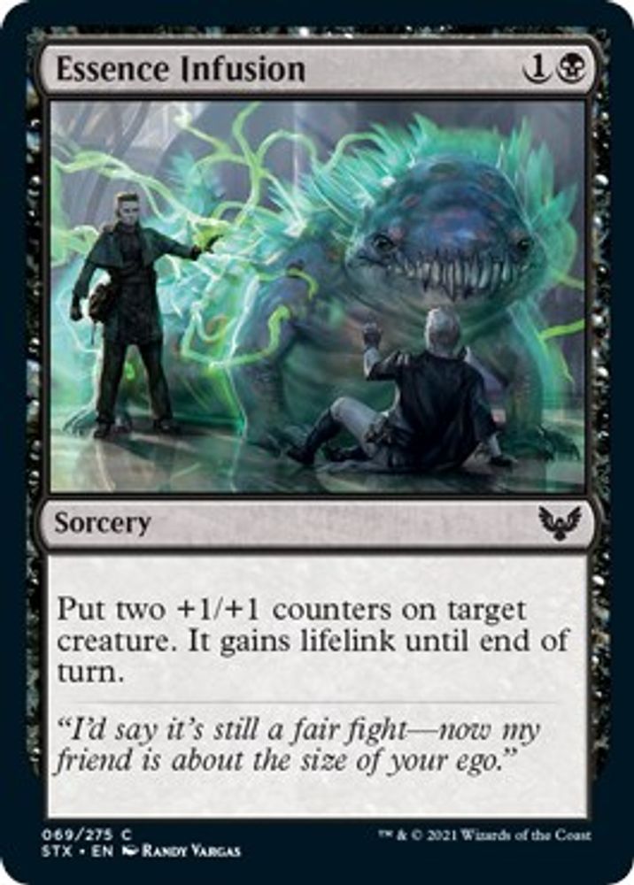 2021 Magic: The Gathering: Strixhaven: School of Mages (STX) - Essence Infusion (#69, Common) (, Near Mint)