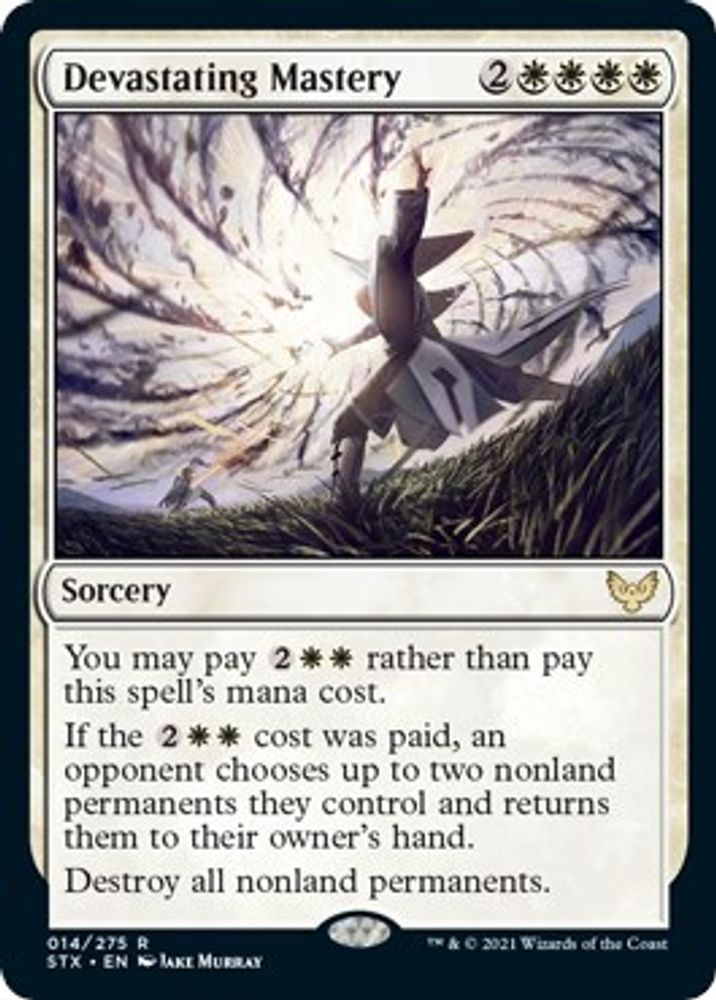 2021 Magic: The Gathering: Strixhaven: School of Mages (STX) - Devastating Mastery (#14, Rare) (, Near Mint)