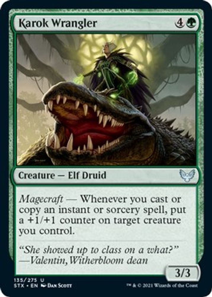 2021 Magic: The Gathering: Strixhaven: School of Mages (STX) - Karok Wrangler (#135, Uncommon) (, Near Mint)