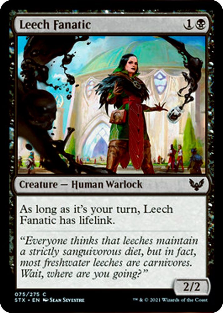 2021 Magic: The Gathering: Strixhaven: School of Mages (STX) - Leech Fanatic (#75, Common) (, Near Mint)