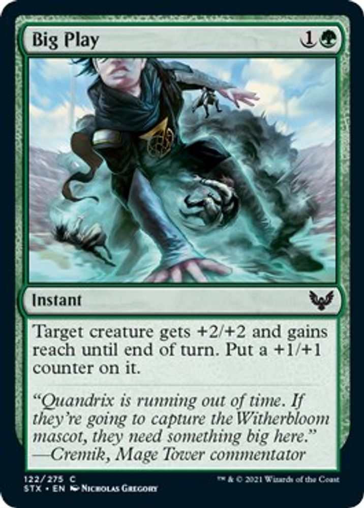 2021 Magic: The Gathering: Strixhaven: School of Mages (STX) - Big Play (#122, Common) (, Near Mint)