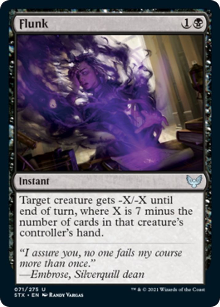 2021 Magic: The Gathering: Strixhaven: School of Mages (STX) - Flunk (#71, Uncommon) (, Near Mint)