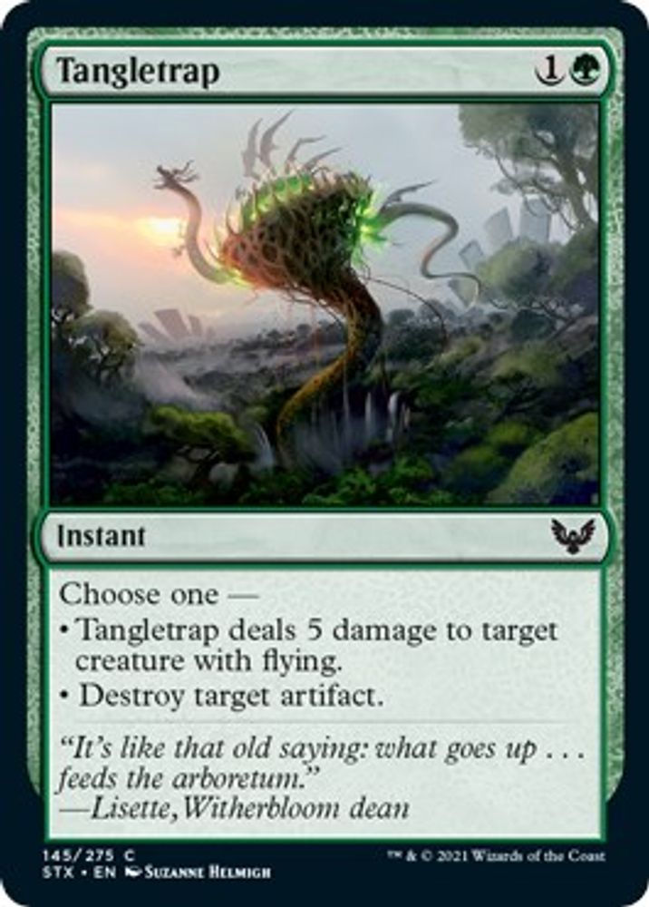 2021 Magic: The Gathering: Strixhaven: School of Mages (STX) - Tangletrap (#145, Common) (, Near Mint)