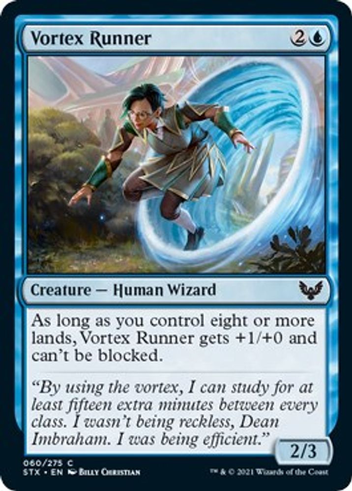 2021 Magic: The Gathering: Strixhaven: School of Mages (STX) - Vortex Runner (#60, Common) (, Near Mint)