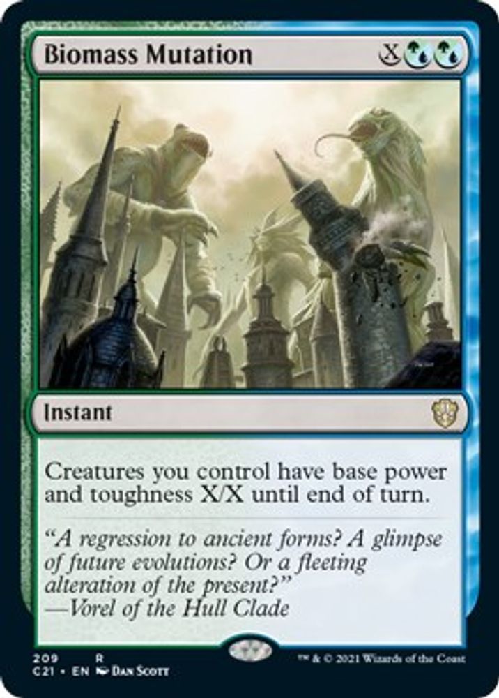 2021 Magic: The Gathering: Commander 2021 (C21) - Biomass Mutation (#209, Rare) (, Near Mint)