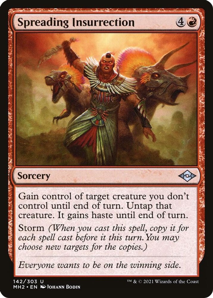 2021 Magic: The Gathering: Modern Horizons 2 (MH2) - Spreading Insurrection (#142, Uncommon) (, Near Mint)