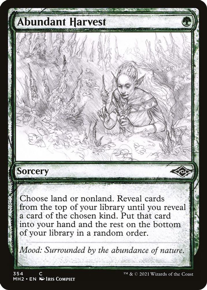 2021 Magic: The Gathering: Modern Horizons 2 (MH2) - Abundant Harvest Showcase (#354, Common) (, Near Mint)