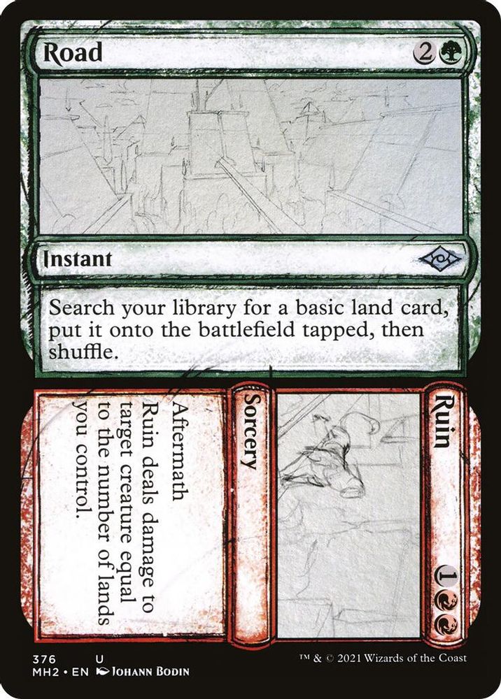 2021 Magic: The Gathering: Modern Horizons 2 (MH2) - Road Ruin Showcase (#376, Uncommon) (, Near Mint)