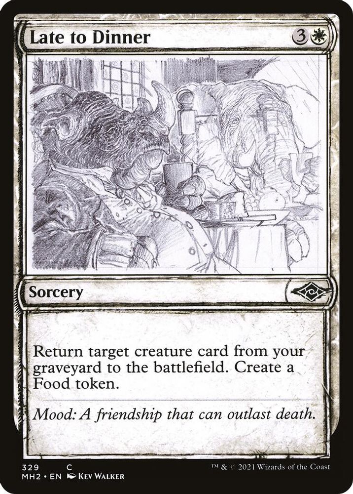2021 Magic: The Gathering: Modern Horizons 2 (MH2) - Late to Dinner Showcase (#329, Common) (, Near Mint)