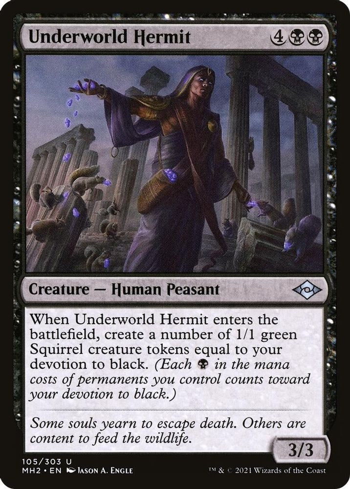 2021 Magic: The Gathering: Modern Horizons 2 (MH2) - Underworld Hermit (#105, Uncommon) (, Near Mint)