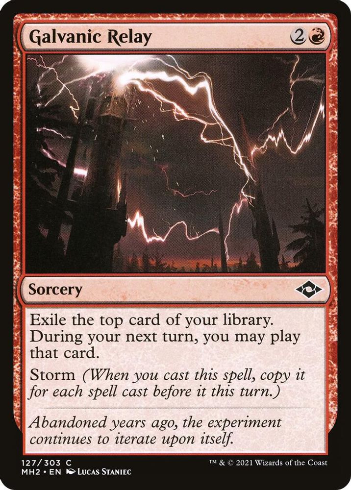 2021 Magic: The Gathering: Modern Horizons 2 (MH2) - Galvanic Relay (#127, Common) (, Near Mint)