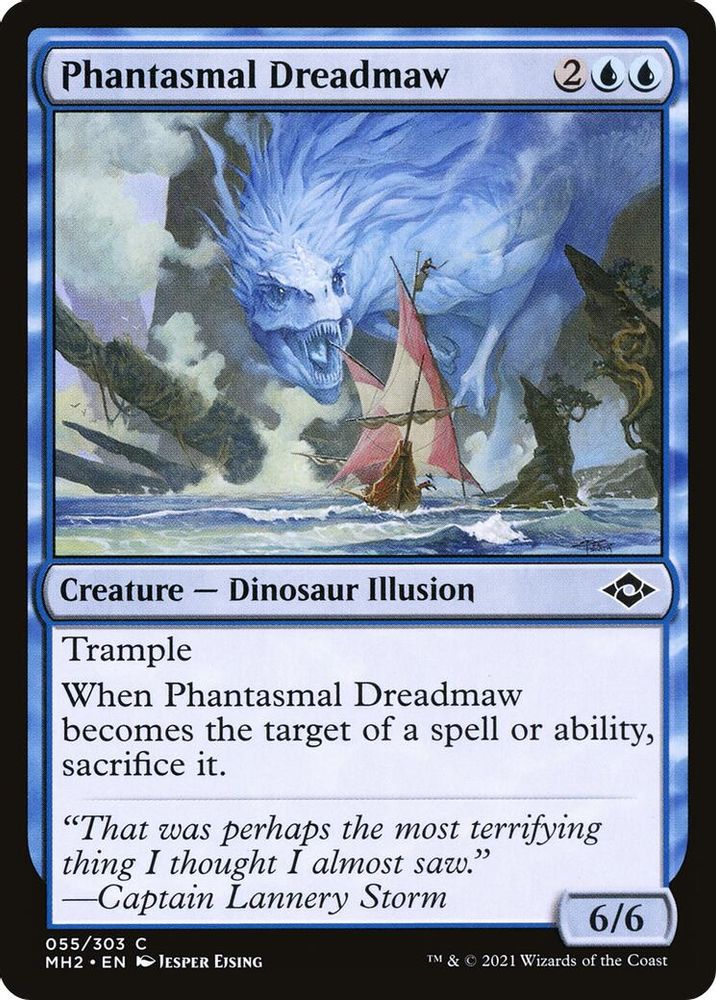 2021 Magic: The Gathering: Modern Horizons 2 (MH2) - Phantasmal Dreadmaw (#55, Common)