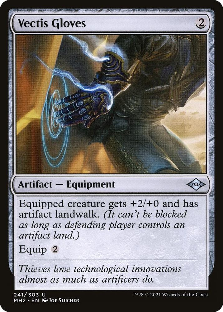 2021 Magic: The Gathering: Modern Horizons 2 (MH2) - Vectis Gloves (#241, Uncommon) (, Near Mint)