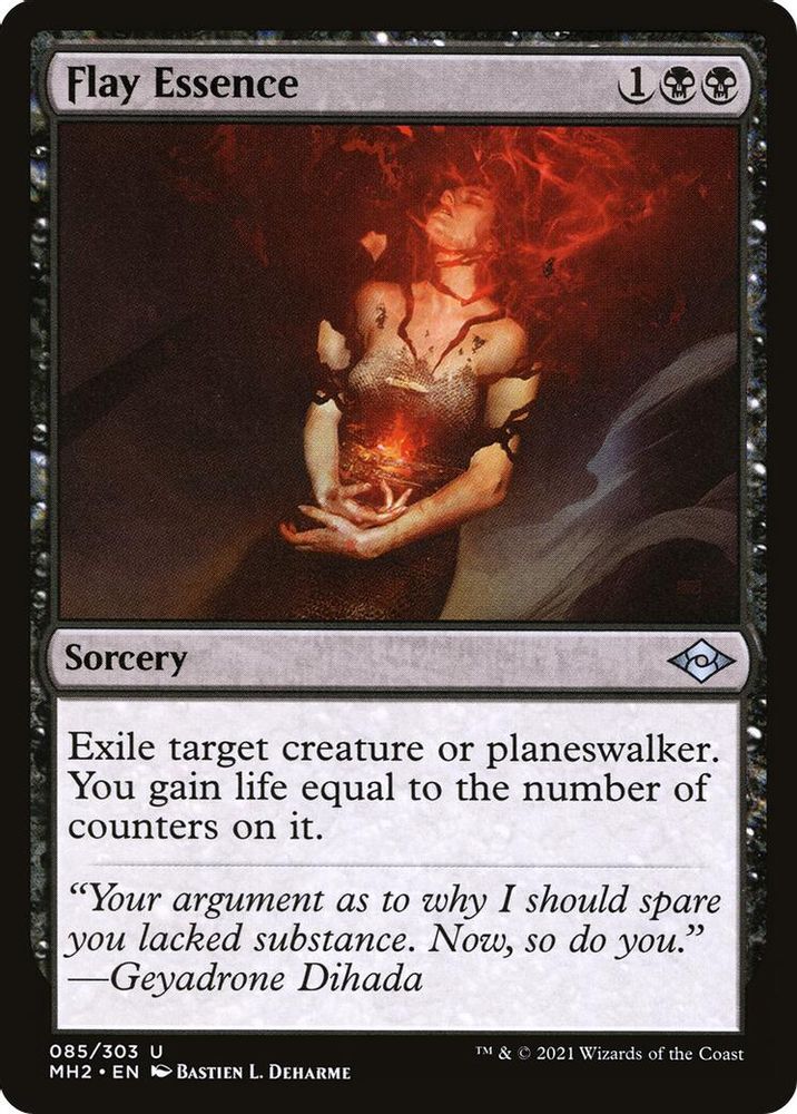 2021 Magic: The Gathering: Modern Horizons 2 (MH2) - Flay Essence (#85, Uncommon) (, Near Mint)