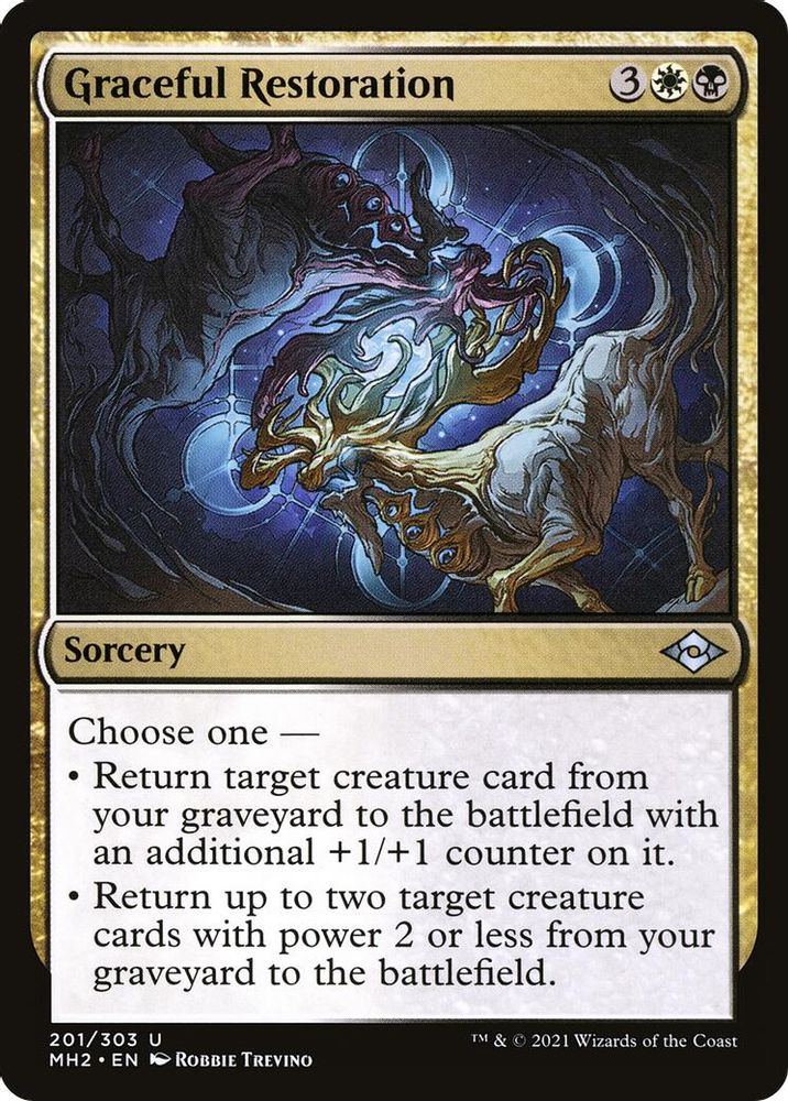 2021 Magic: The Gathering: Modern Horizons 2 (MH2) - Graceful Restoration (#201, Uncommon) (, Near Mint)