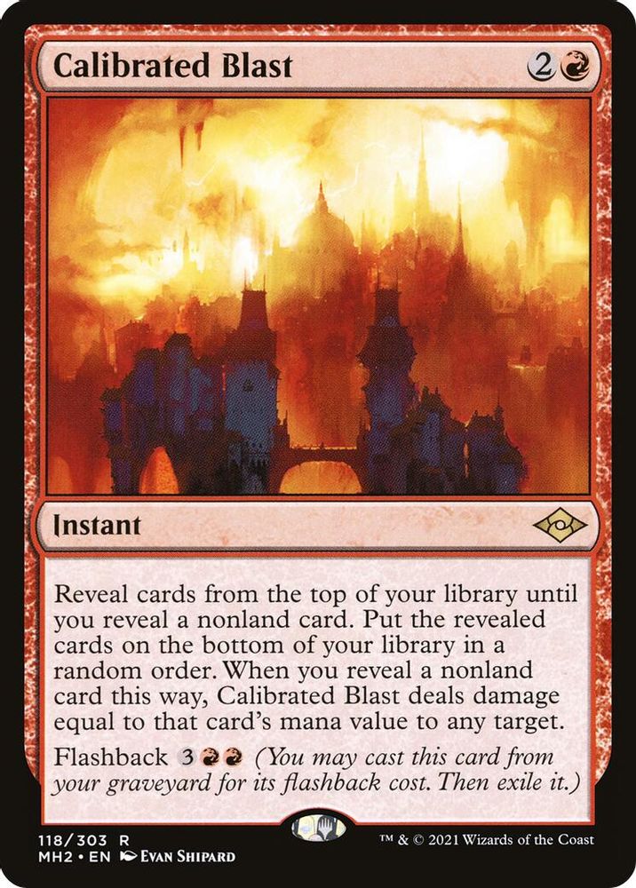 2021 Magic: The Gathering: Modern Horizons 2 (MH2) - Calibrated Blast (#118, Rare) (, Near Mint)