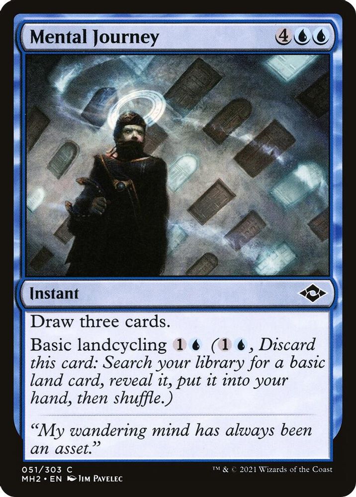 2021 Magic: The Gathering: Modern Horizons 2 (MH2) - Mental Journey (#51, Common) (, Near Mint)