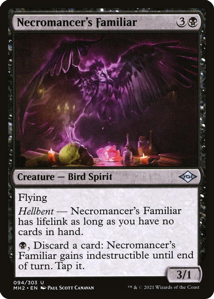 2021 Magic: The Gathering: Modern Horizons 2 (MH2) - Necromancers Familiar (#94, Uncommon) (, Near Mint)