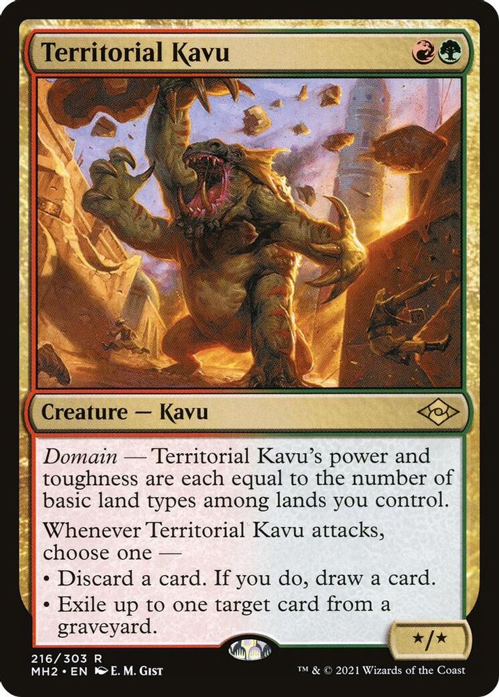 2021 Magic: The Gathering: Modern Horizons 2 (MH2) - Territorial Kavu (#216, Rare) (, Near Mint)