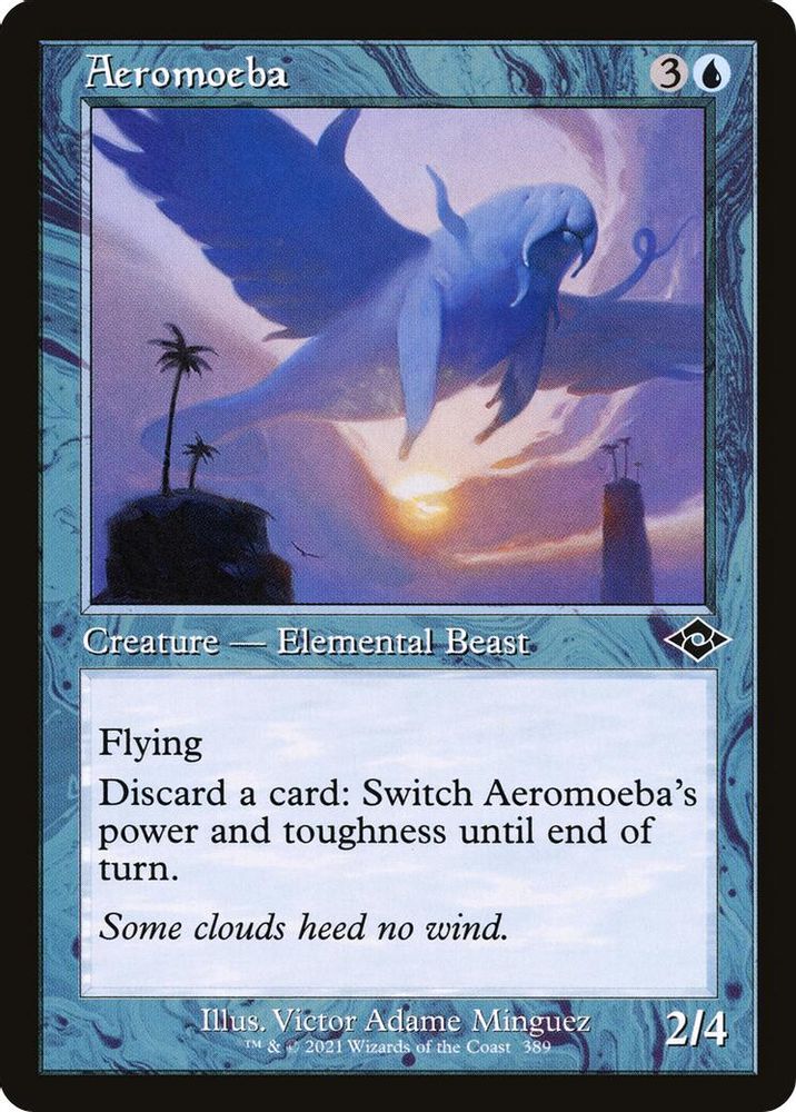 2021 Magic: The Gathering: Modern Horizons 2 (MH2) - Aeromoeba Retro Frame (#389, Common) (, Near Mint)