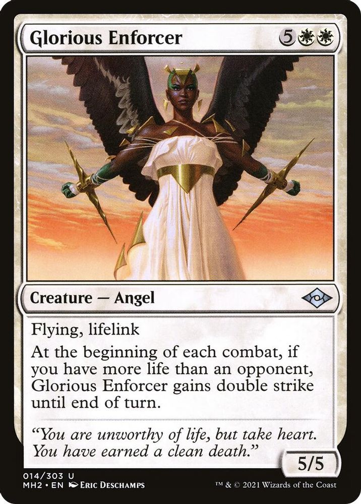 2021 Magic: The Gathering: Modern Horizons 2 (MH2) - Glorious Enforcer (#14, Uncommon)