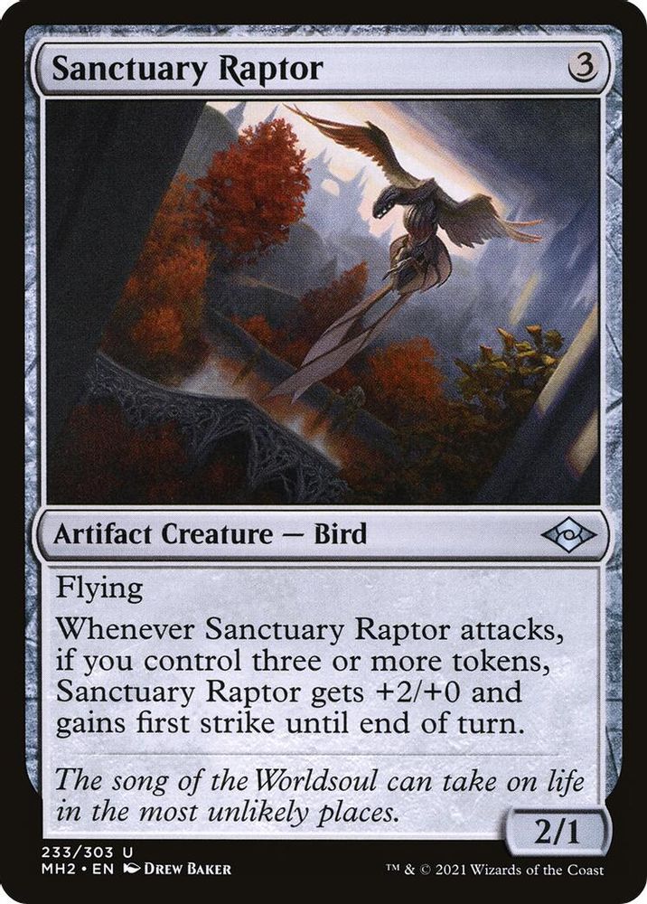 2021 Magic: The Gathering: Modern Horizons 2 (MH2) - Sanctuary Raptor (#233, Uncommon) (, Near Mint)