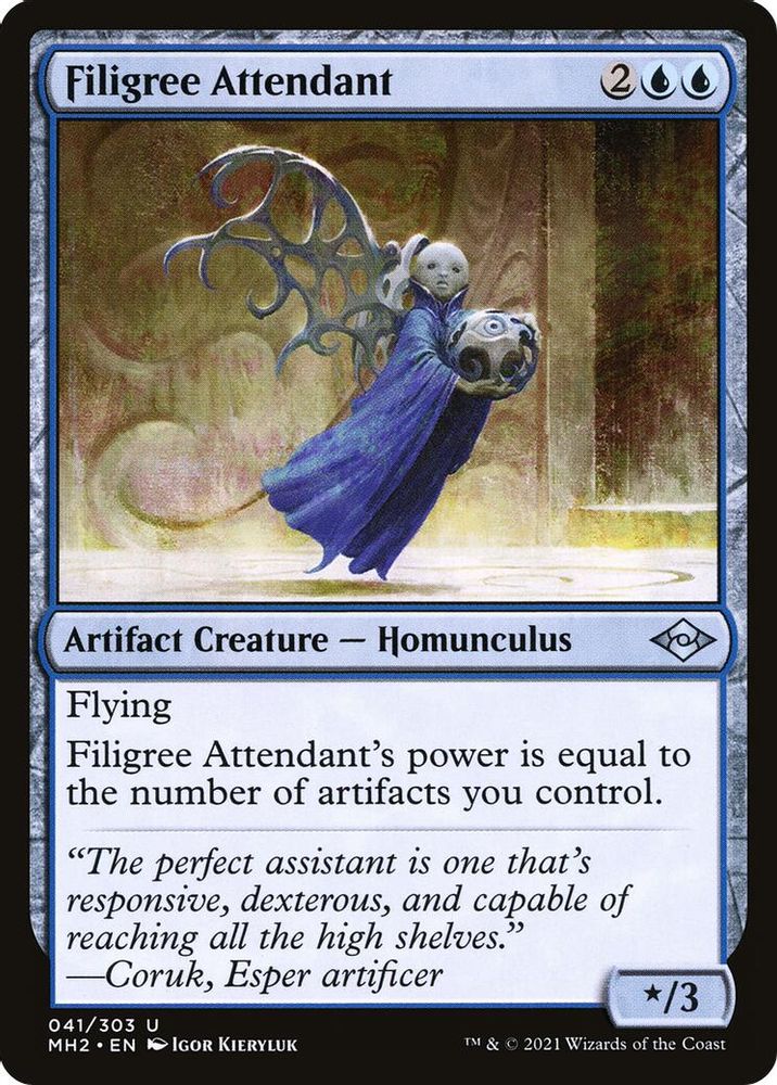 2021 Magic: The Gathering: Modern Horizons 2 (MH2) - Filigree Attendant (#41, Uncommon) (, Near Mint)