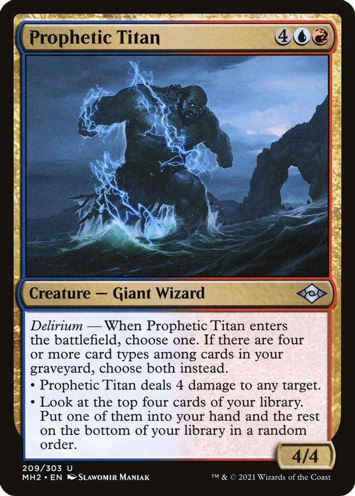 2021 Magic: The Gathering: Modern Horizons 2 (MH2) - Prophetic Titan (#209, Uncommon) (, Near Mint)