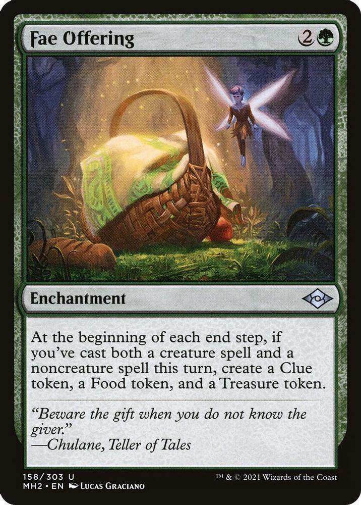2021 Magic: The Gathering: Modern Horizons 2 (MH2) - Fae Offering (#158, Uncommon) (, Near Mint)