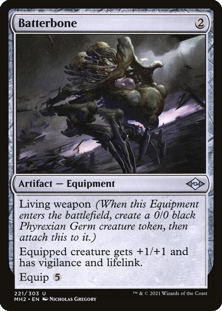 2021 Magic: The Gathering: Modern Horizons 2 (MH2) - Batterbone (#221, Uncommon) (, Near Mint)