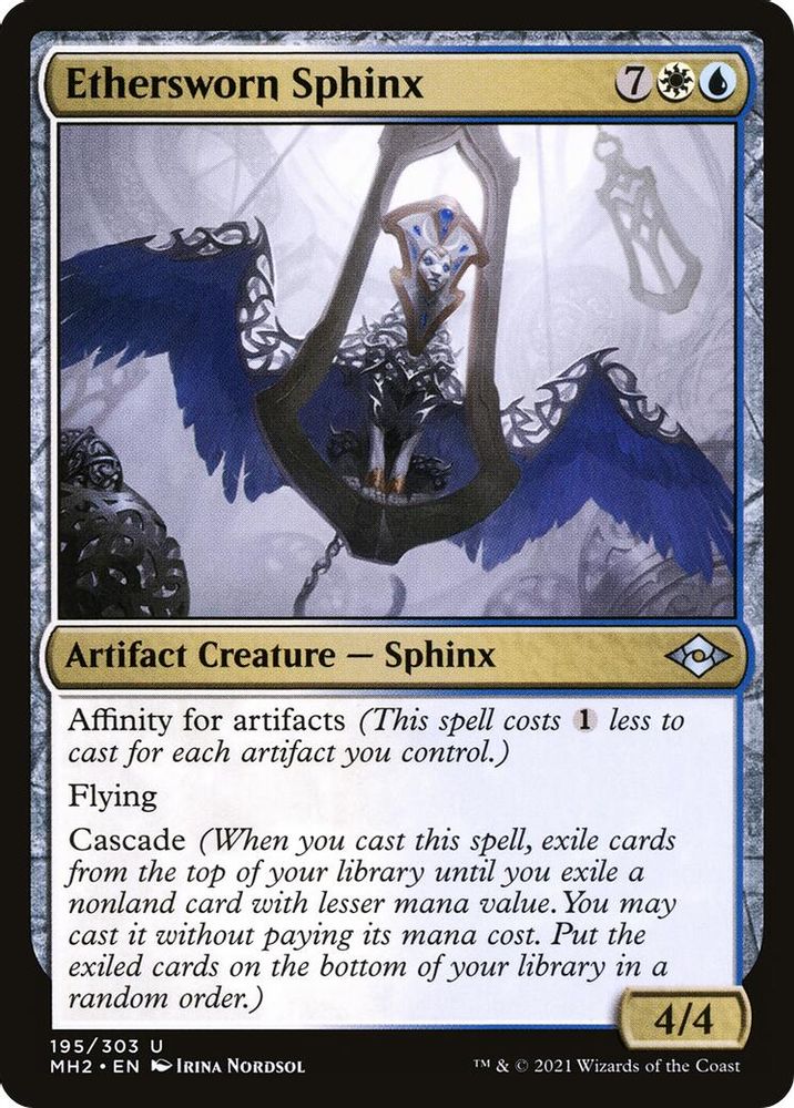 2021 Magic: The Gathering: Modern Horizons 2 (MH2) - Ethersworn Sphinx (#195, Uncommon) (, Near Mint)