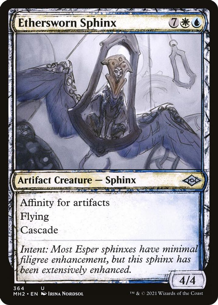 2021 Magic: The Gathering: Modern Horizons 2 (MH2) - Ethersworn Sphinx Showcase (#364, Uncommon) (, Near Mint)