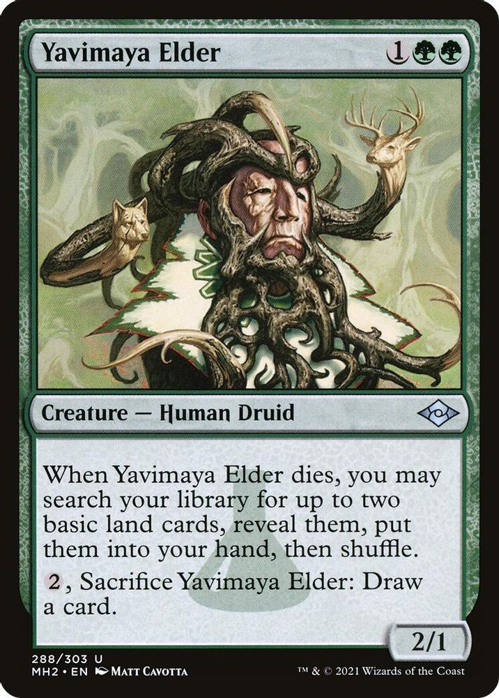 2021 Magic: The Gathering: Modern Horizons 2 (MH2) - Yavimaya Elder (#288, Uncommon) (, Near Mint)
