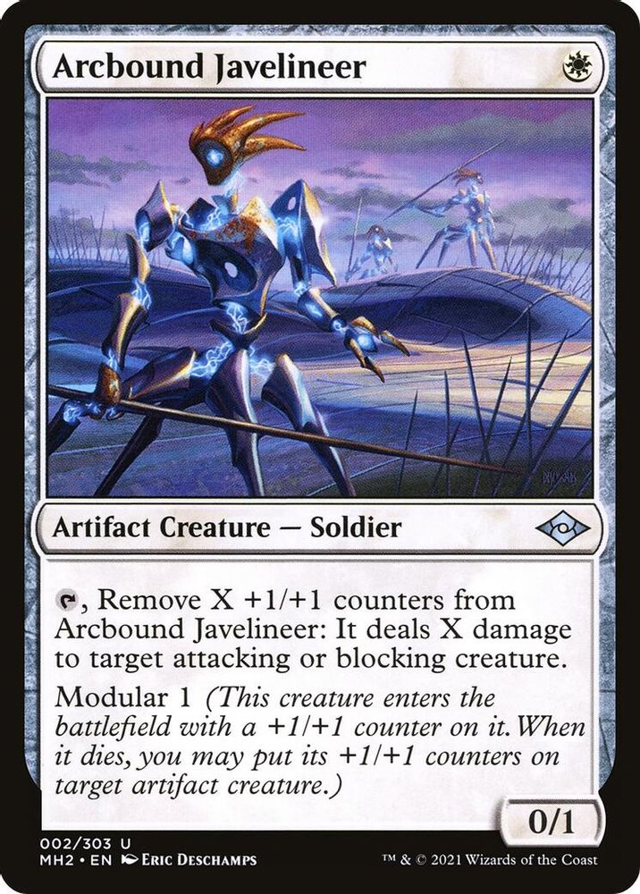 2021 Magic: The Gathering: Modern Horizons 2 (MH2) - Arcbound Javelineer (#2, Uncommon) (, Near Mint)