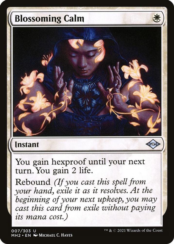 2021 Magic: The Gathering: Modern Horizons 2 (MH2) - Blossoming Calm (#7, Uncommon) (, Near Mint)