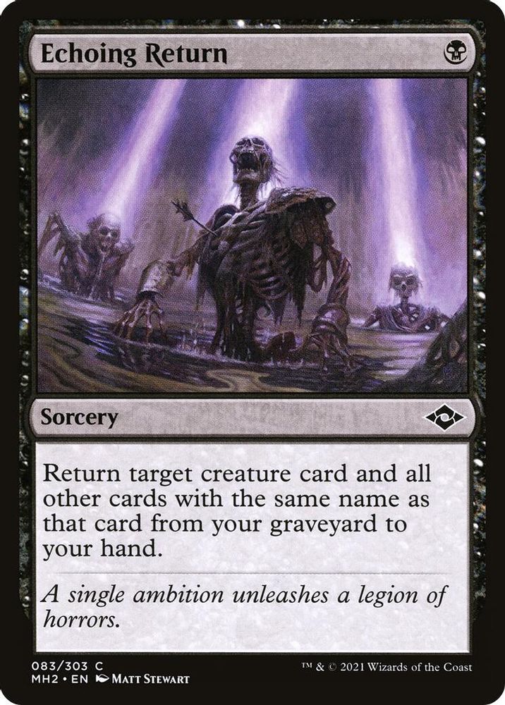 2021 Magic: The Gathering: Modern Horizons 2 (MH2) - Echoing Return (#83, Common) (, Near Mint)