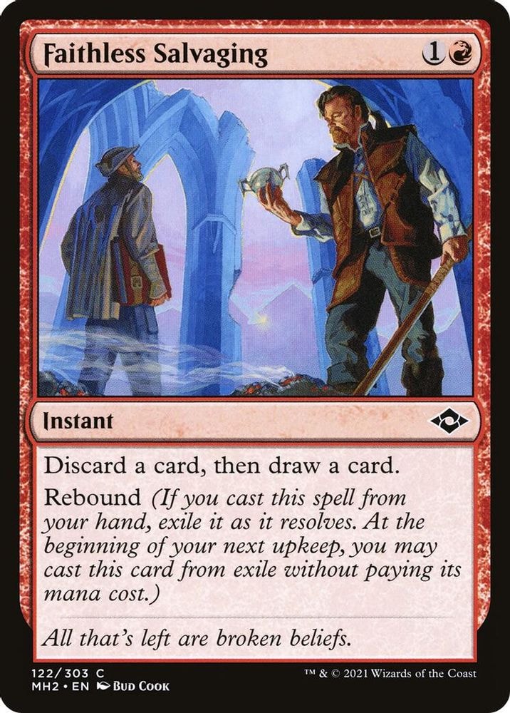 2021 Magic: The Gathering: Modern Horizons 2 (MH2) - Faithless Salvaging (#122, Common) (, Near Mint)