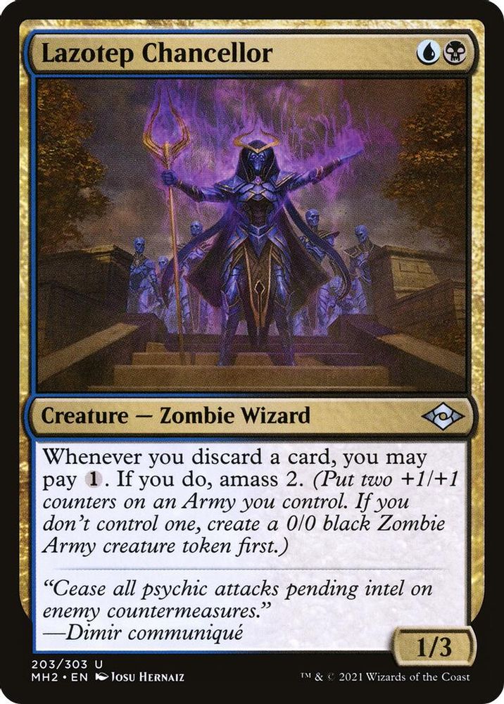 2021 Magic: The Gathering: Modern Horizons 2 (MH2) - Lazotep Chancellor (#203, Uncommon) (, Near Mint)